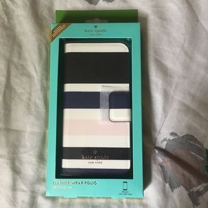 Kate Spade Cruise Stripe Folio iPhone 7/8 Case